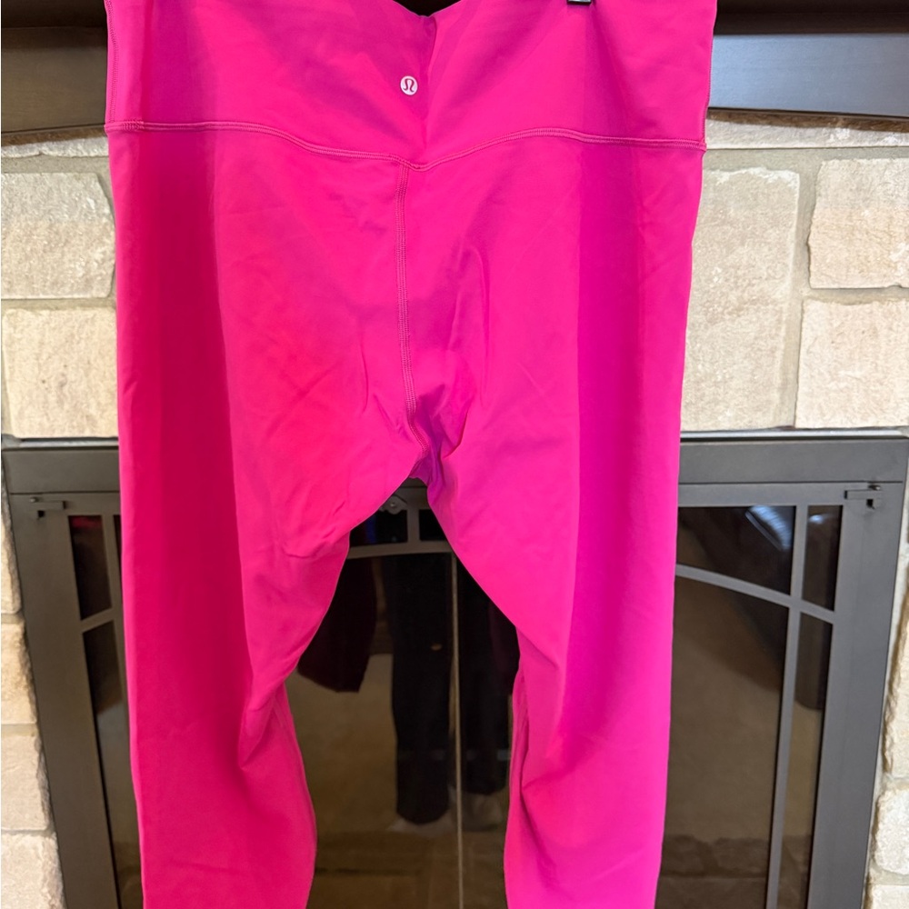 Lululemon Fuchsia High-Waisted Leggings - Picture 2 of 4